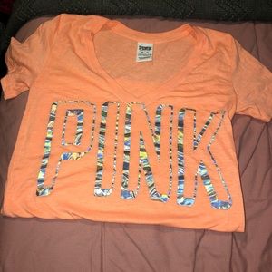 Orange Victoria Secret Pink Top